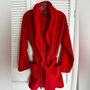Red plush Victoria’s Secret Robe